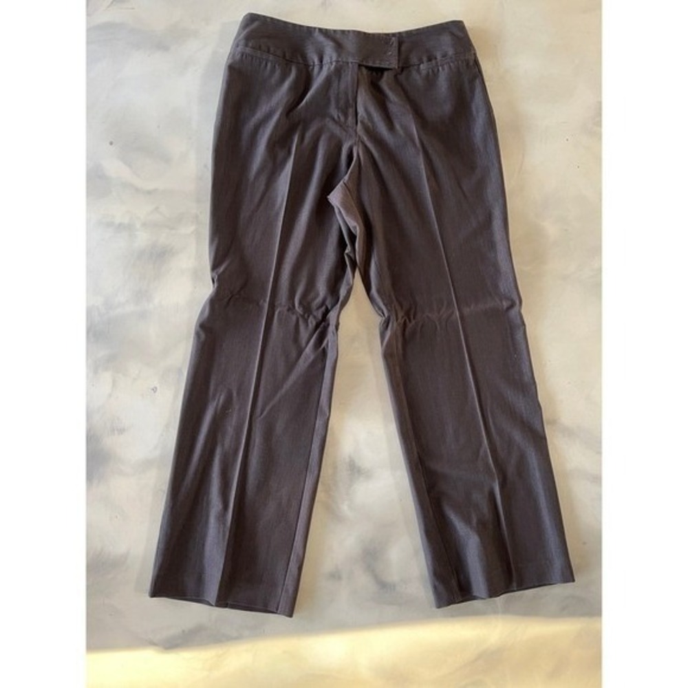 Harve Benard Brown Straight Leg Dress Pants Career Office Trousers 12